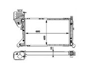 Radiador Mercedes Benz Sprinter CDI 311/313/413 2.2 16V Turbo Diesel 2002 ate 2012 (Manual) - 113020