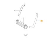 Mangueira Intercooler Ford Transit 2.4 16V Turbo Diesel 2008 ate 2011 (Motor JXFA) - 113082