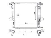 Radiador Ford Ranger L4 2.5 8V Gasolina 1998 ate 2001 (Automática/Manual) - 114020