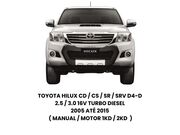 Kit Embreagem Toyota Hilux CD/CS/SR/SRV D4-D 2.5/3.0 16V TB Diesel 2005 ate 2015 - 114947