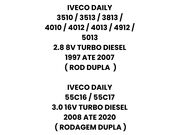 Cubo Roda Traseira Iveco Daily 3510/3513/3813 2.8 8V TB DIESEL 97/07  Rodagem Dupla - 119736
