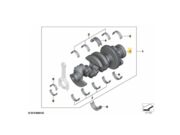 Virabrequim BMW 116i/118i/120i 2.0 16V 2006 ate 2013 (SERIE 1/Mt N46 Aspirado) - 119995