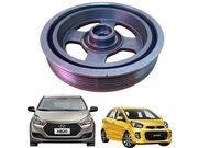Polia Virabrequim Hyundai HB20 1.0 12V 3CC Flex 2012 ate 2019 (Motor F3LA/Sem Ar) - 120352