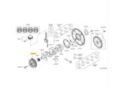 Polia Virabrequim Nissan Kicks 1.6 16V Flex 2017 ate 2022 (Motor HR16DE/H4M) - 120375