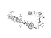 Polia Virabrequim Honda Civic 1.8 16V Flex 2012 ate 2016 (Mt R18A1/R18A2/R18A6) - 120849