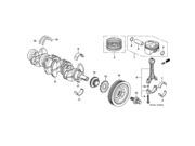 Polia Virabrequim Honda Civic 1.8 16V Flex 2012 ate 2016 (Motor R18A1/R18A2/R18A6) - 120869