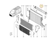 Radiador Renault Master 2.3 16V Turbo Diesel 2013 ate 2024 (MT M9T/Auxilar)  - 121473