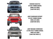 Cabeçote Dodge Dakota 2.5 8V TB Diesel 1998 ate 2002 (Motor 425) - 122243