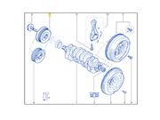 Polia Virabrequim Renault Master 2.5 16V TB DIESEL 2010 / 2013 (Mt G9U/Com AR) - 122523