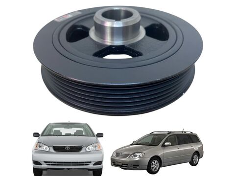 Polia Virabrequim Corolla 1.6/1.8 16V 2003 ate 2010 (Motor 1ZZFE/3ZZFE)