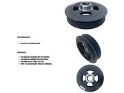 Polia Virabrequim Corolla 1.6/1.8 16V 2003 ate 2010 (Motor 1ZZFE/3ZZFE) - 123624