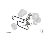Polia Correia Alternador BMW X3 2.5/3.0 6CC 24V 2005 ate 2010 (MT N52B/Serie E83) - 123973