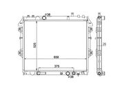 Radiador Toyota Hilux CD/CS/SR/SRV D4-D 2.5/3.0 16V TB Diesel 2006 ate 2015 (Automática) - 126130