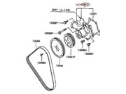 Bomba de Água Eclipse 2.0 16v Turbo 1995 ate 1999 - 13219