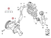 Bomba Água Fiat Cronos 1.8 16V Flex 2017 ate 2020 (Motor E-Torq) - 34664