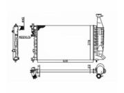 Radiador Citroen Berlingo 1.8 8V 1996 ate 2000 (Manual) - 71581